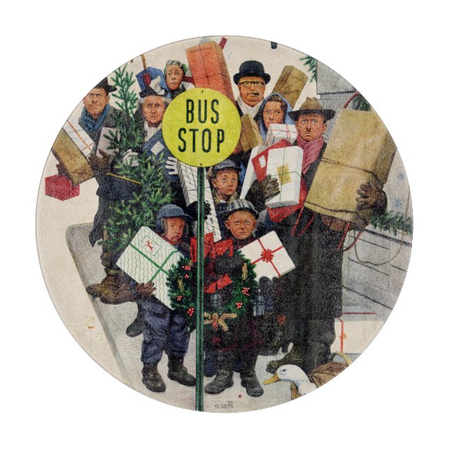 Buss Stop vid jul (Framsidan)