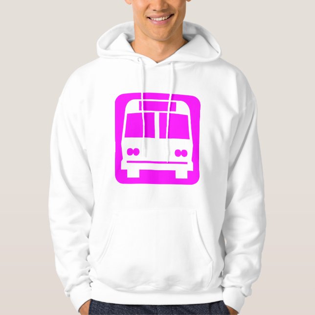 Buss-symbol - Magenta Munkjacka (Framsida)