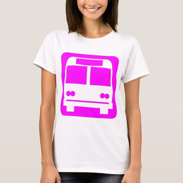 Buss-symbol - Magenta T Shirt (Framsida)