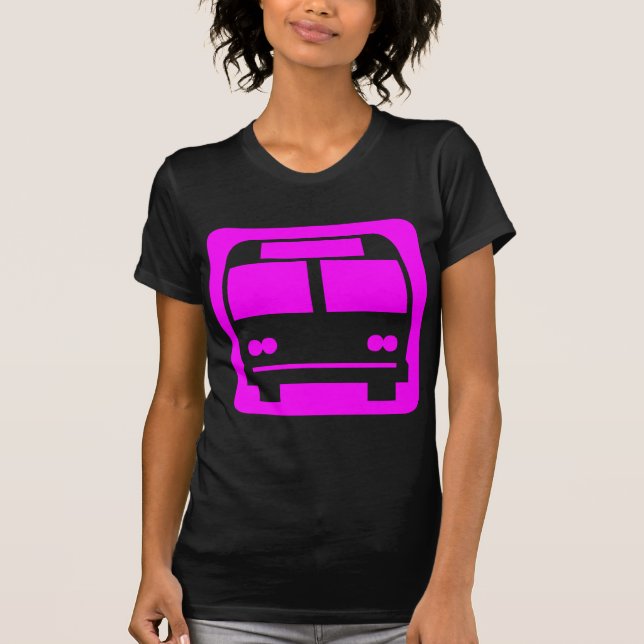 Buss-symbol - Magenta T Shirt (Framsida)