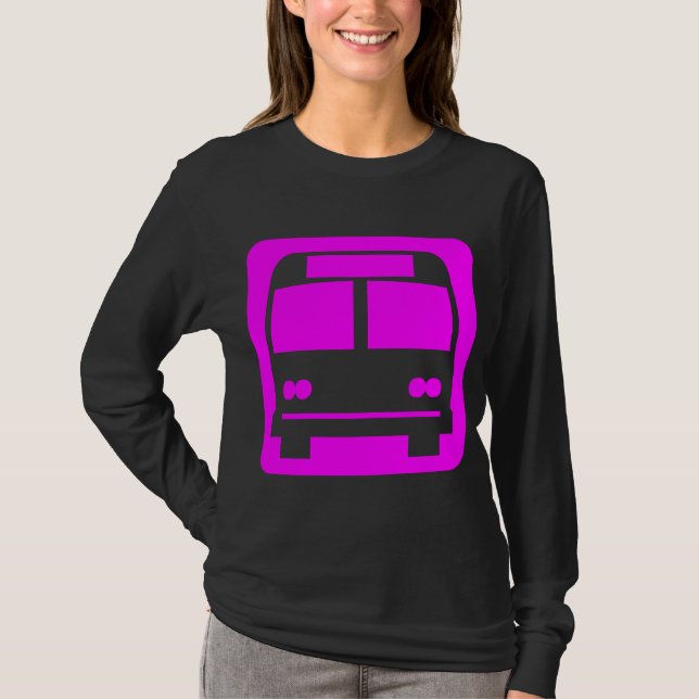 Buss-symbol - Magenta Tröja (Framsida)