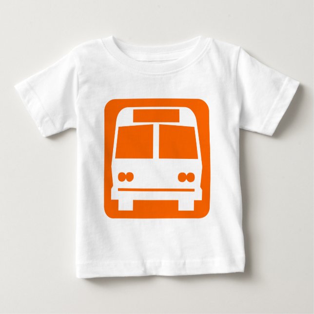 Buss-symbol - Orange T-shirt (Framsida)