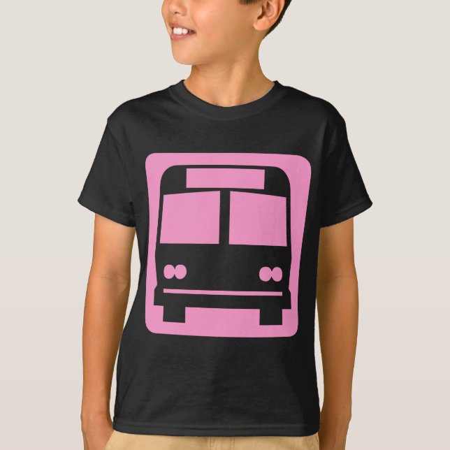 Buss-symbol - Rosa T Shirt (Framsida)
