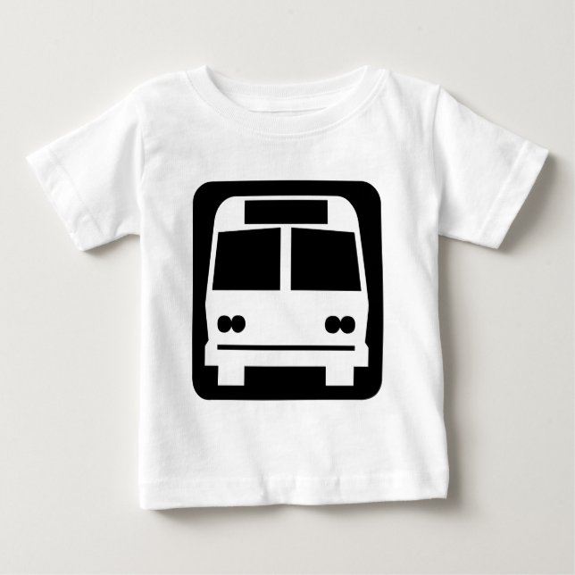 Buss-symbol - svart tröja (Framsida)