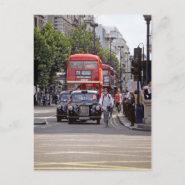 Buss, Taxi på Oxford Street, London 1998 Vykort