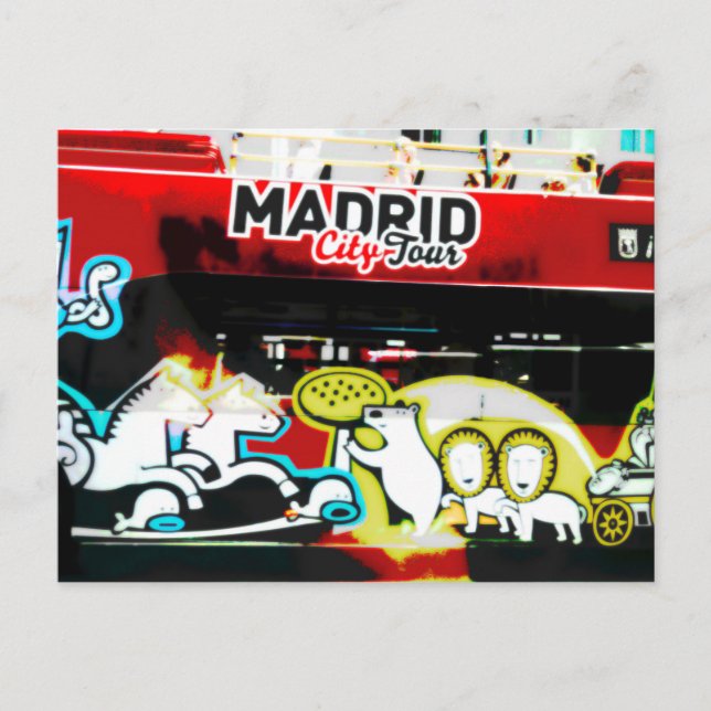 Buss turístico de Madrid (España) Vykort (Framsida)