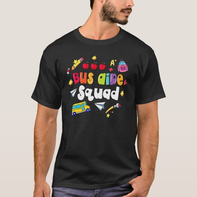Bussbiträdesgruppen  Tillbaka till skolan T Shirt (Framsida)