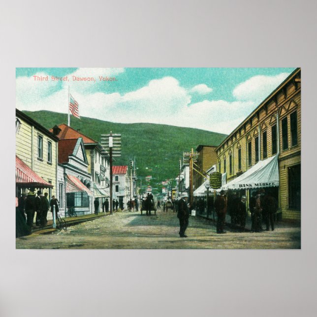 Bussdag på tredje gatuvyn poster (Framsidan)