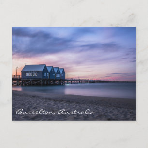Busselton Jetty på Dusk Postcard Vykort
