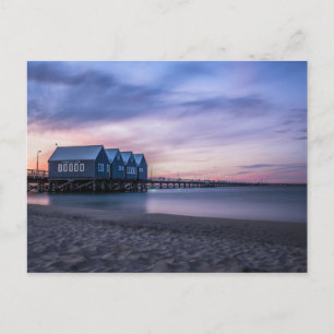 Busselton Jetty på Dusk Postcard Vykort