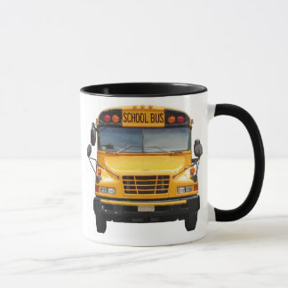 Bussen beklär och drar tillbaka mugg