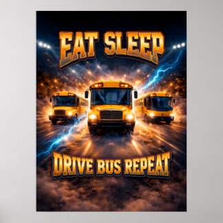 Bussförare Bootleg Retro Vintage Poster