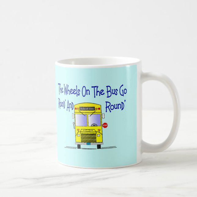Bussförare "hjul på bussen ", kaffemugg (Höger)