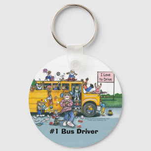 Bussförare Keychain Nyckelring