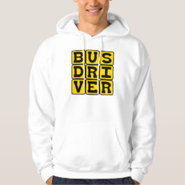 Bussförare, transportyrke sweatshirt med luva