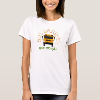 Bussförare vaggar - och - rullar bussT-tröja T-shirt
