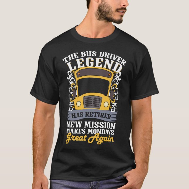 Bussförarelegendpensionen T Shirt (Framsida)