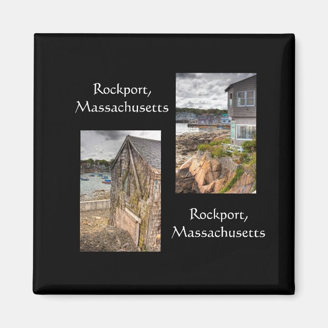 Busshus i Rockport, Massachusetts Magnet (Framsidan)