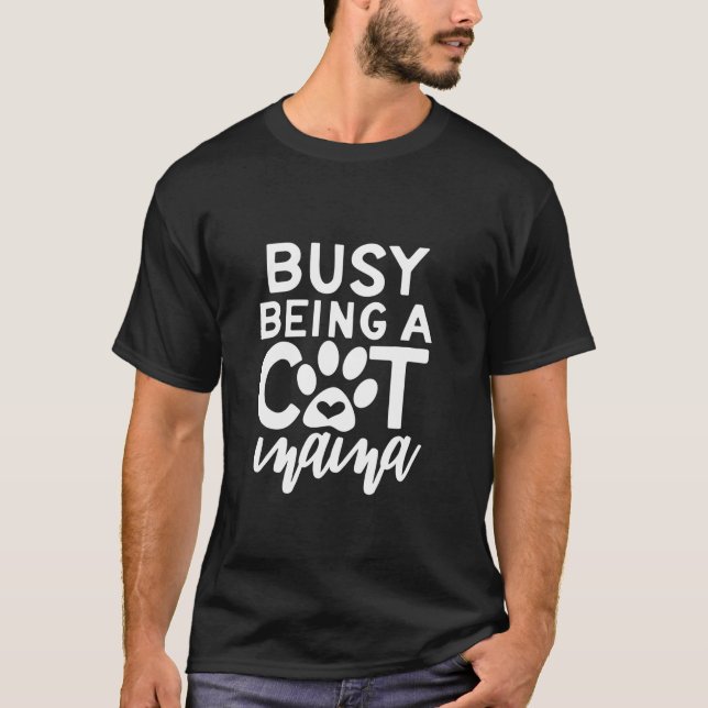 Bussig att vara en katt-Mamma T Shirt (Framsida)