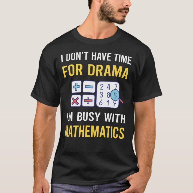 Bussig med matematik matematik t shirt (Framsida)