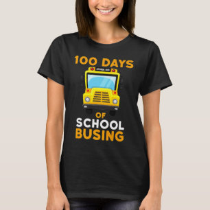 Bussing School Buss Driver 100 dagar med skolpojka T Shirt