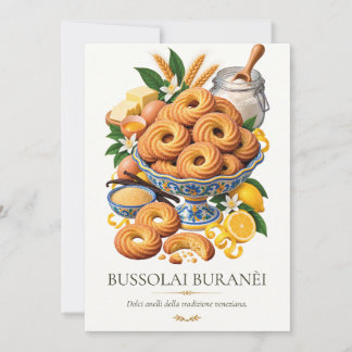 Bussolai Buranèi – Vintage Italian Dessert Inbjudningar