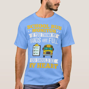 Bussövervakare skolbussassistent assistent uppskat t shirt