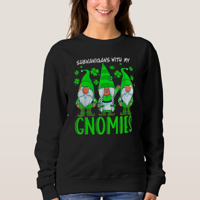 Busstreck Med Mina Tomtar St Patricks Dag Tomte T Shirt (Framsida)
