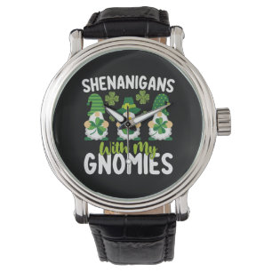 Busstreck Med Mina Tomtar Tomte St Patrick's Day Armbandsur