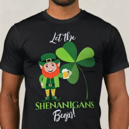 Busstreck Tomte Påsklilja St Patrick’s Day T Shirt