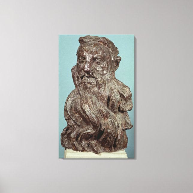 Bust av Auguste Rodin 1909 Canvastryck (Framsida)