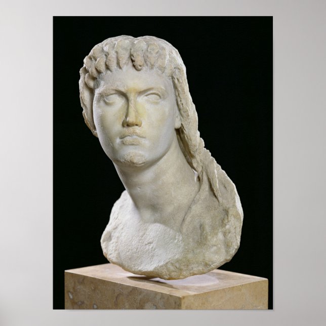 Bust av Cleopatra II eller hennes dotter Poster (Framsidan)