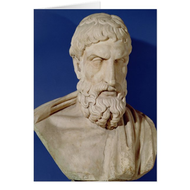 Bust av Epicurus Hälsningskort (Framsidan)