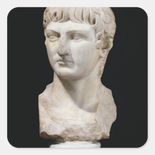 Bust av Germanicus Fyrkantigt Klistermärke