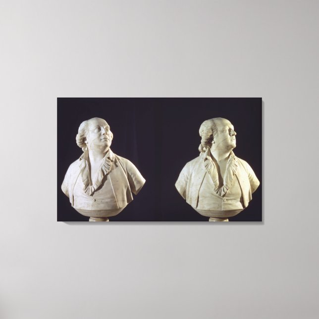 Bust av Giuseppe Balsamo i porträtt (1743-95), anr Canvastryck (Framsida)