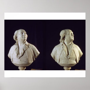Bust av Giuseppe Balsamo i porträtt (1743-95), anr Poster