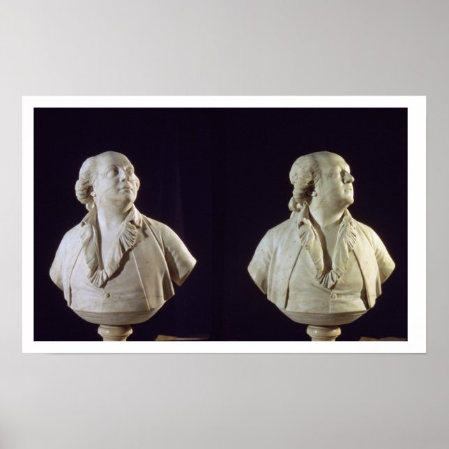 Bust av Giuseppe Balsamo i porträtt (1743-95), anr Poster (Framsidan)