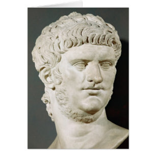 Bust av Nero Hälsningskort