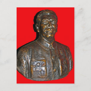 Bust av Stalin Vykort