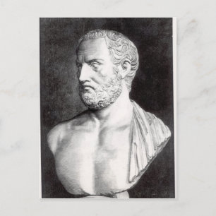 Bust av Thucydides , graverat av Barbant Vykort