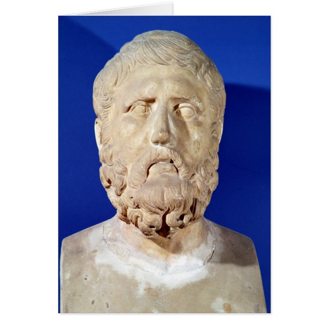 Bust av Zeno of Citium Hälsningskort (Framsidan)