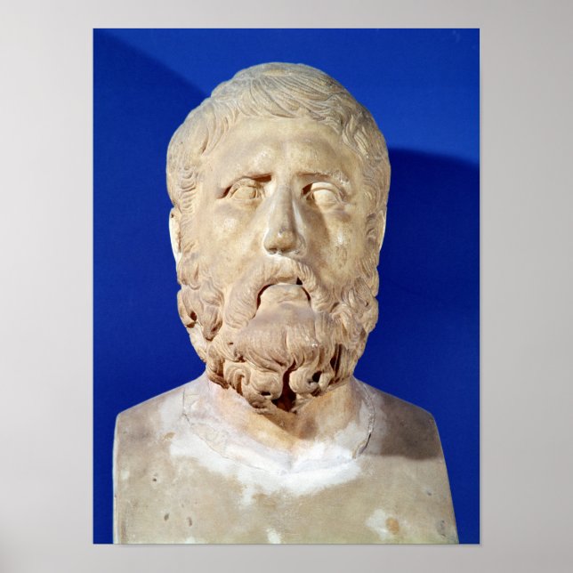 Bust av Zeno of Citium Poster (Framsidan)