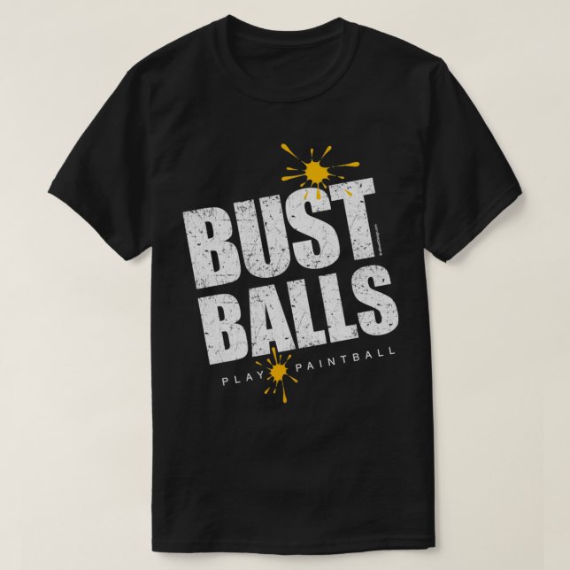 Bust Bollar Paintball T Shirt (Design framsida)
