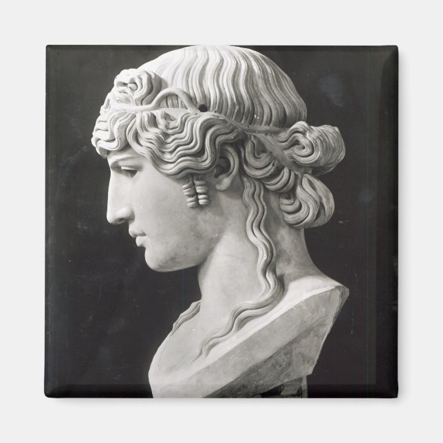 Bust från Antinous som kallas "Antinous Mondraone" Magnet (Framsidan)