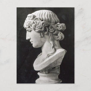 Bust från Antinous som kallas "Antinous Mondraone" Vykort