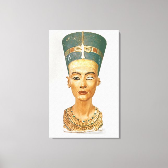 Bust från drottning Nefertiti, framifrån, från sta Canvastryck (Framsida)