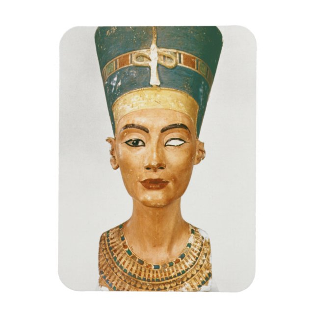 Bust från drottning Nefertiti, framifrån, från sta Magnet (Vertikal)