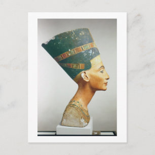 Bust från drottning Nefertiti, från studierna Vykort