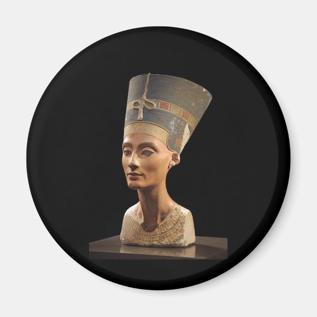 Bust från drottning Nefertiti Magnet (Framsidan)