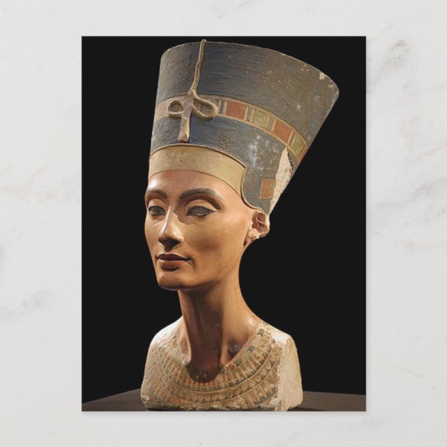Bust från drottning Nefertiti Vykort (Framsida)